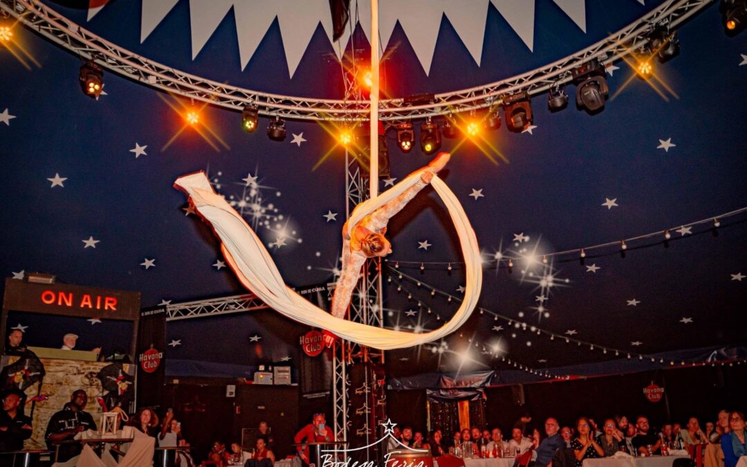 Tissu aérien à la Bodega Feria